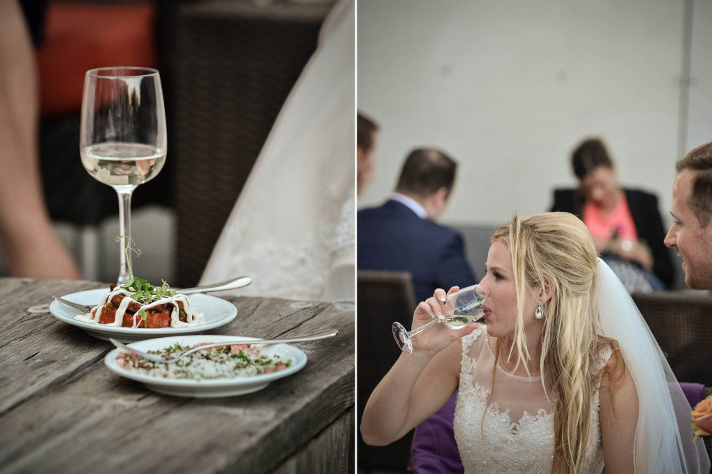 foto van een bruidspaar tijdens een bruiloft door bruidsfotograaf Kirstin Kraaijveld uit Hellevoetsluis
