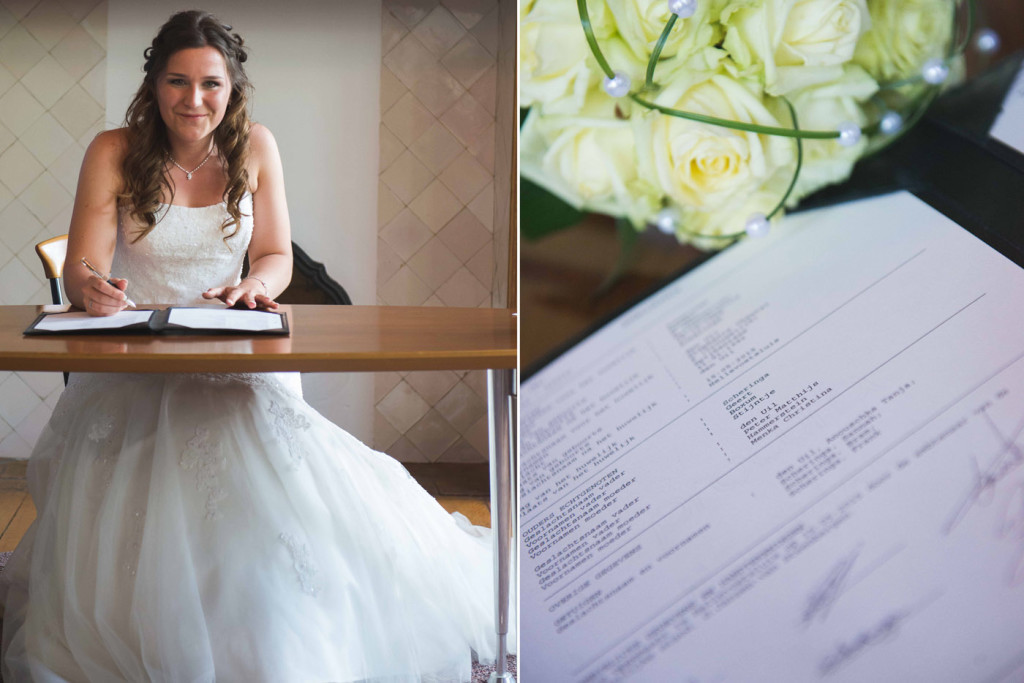foto van een bruidspaar tijdens een bruiloft door bruidsfotograaf Kirstin Kraaijveld uit Hellevoetsluis